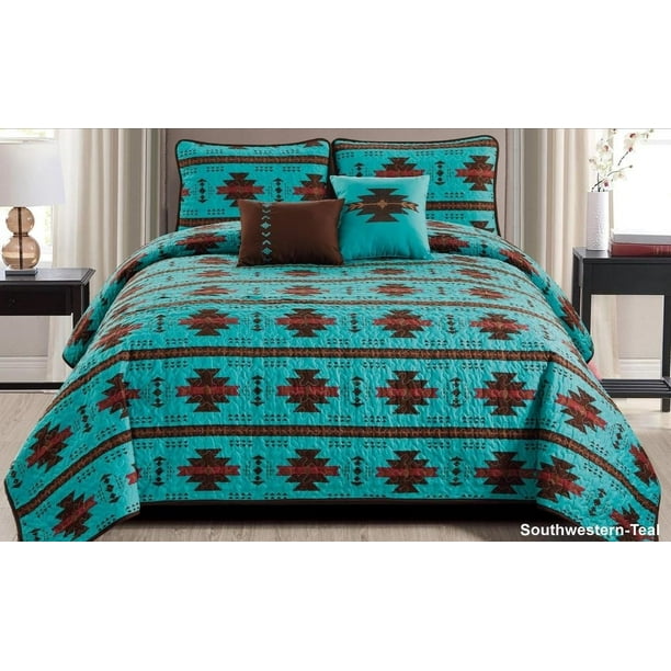 Details about / Leaves Quilted Bedspread /& Pillow Shams Set Blue Berries Rustic Life Print